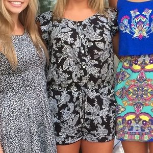 Beautiful Black and White Romper!!